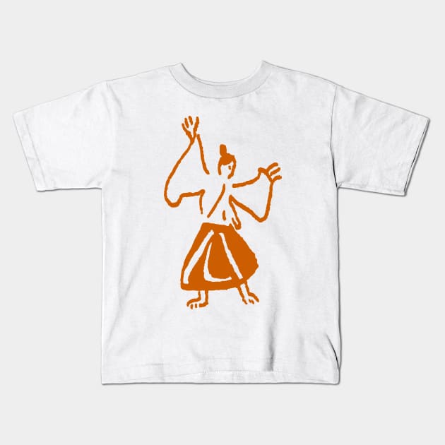 Aikido Figure Kids T-Shirt by Nikokosmos